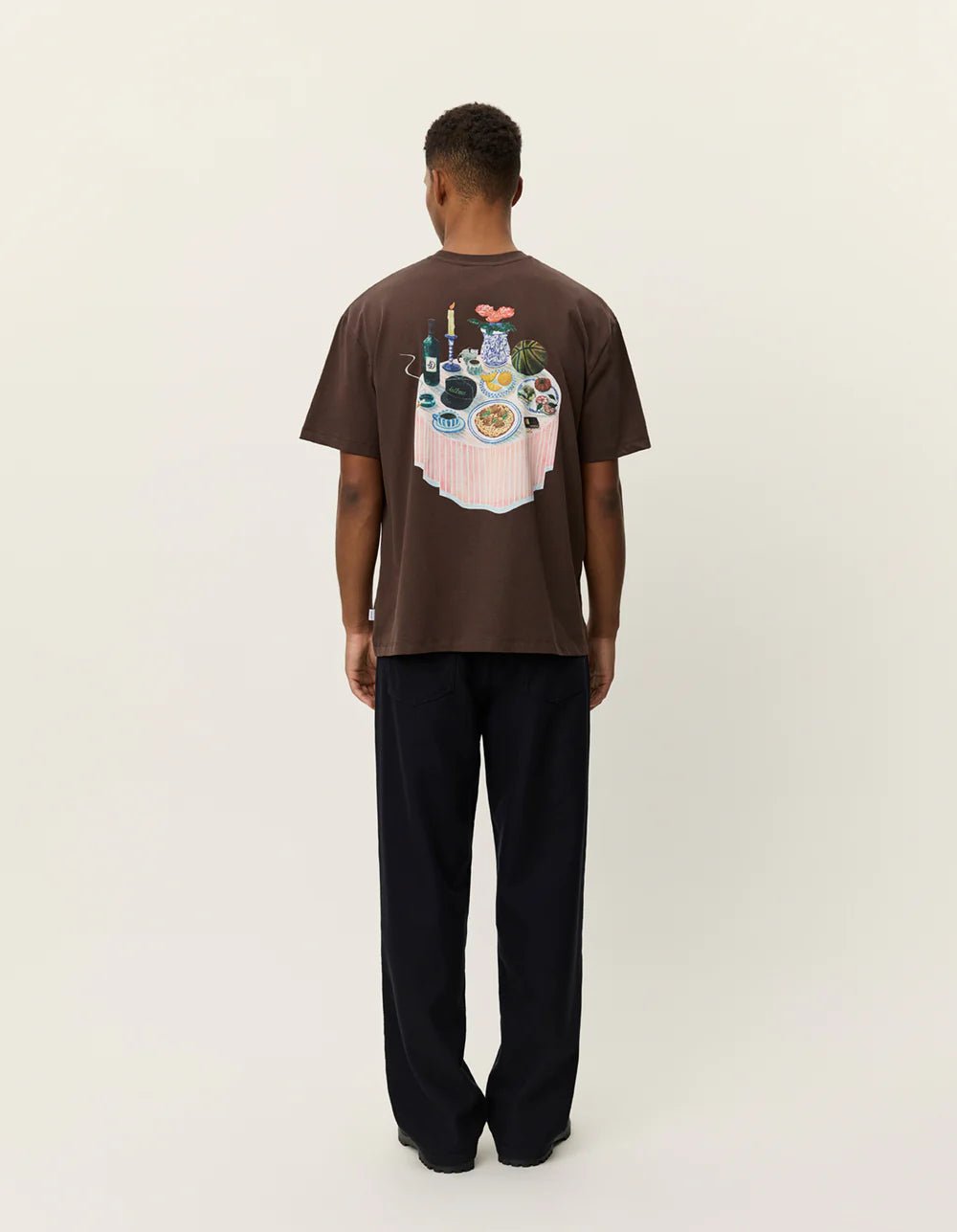 LES DEUX - Cole Table T-Shirt Marron - Lothaire