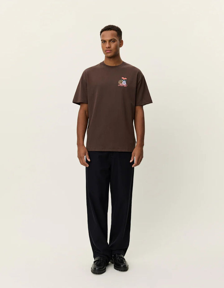 LES DEUX - Cole Table T-Shirt Marron - Lothaire