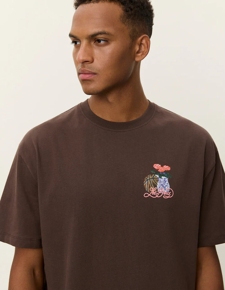 LES DEUX - Cole Table T-Shirt Marron - Lothaire