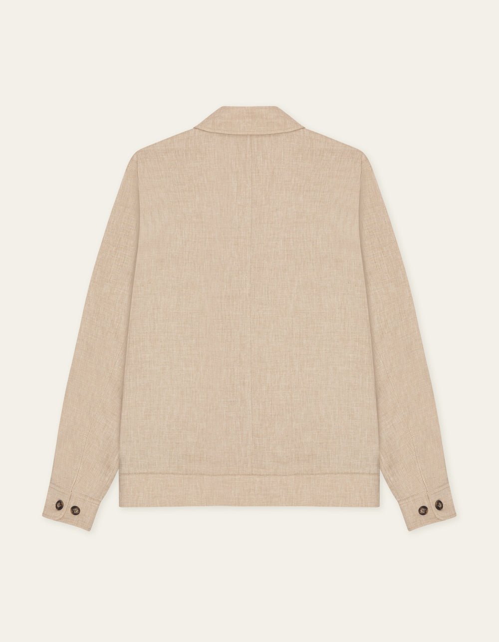 LES DEUX - Como Coach Slub Jacket Beige sable - Lothaire