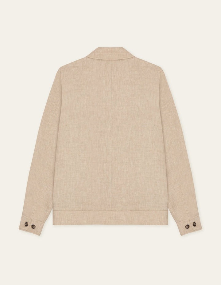 LES DEUX - Como Coach Slub Jacket Beige sable - Lothaire