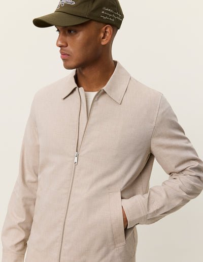 LES DEUX - Como Coach Slub Jacket Beige sable - Lothaire