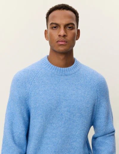 LES DEUX - Gilbert Crewneck Knit Bleu - Lothaire