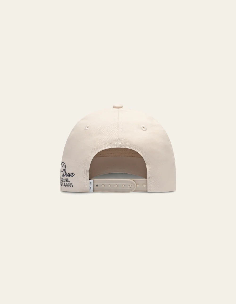 LES DEUX - Globe Logo Baseball Cap Ivoire - Lothaire