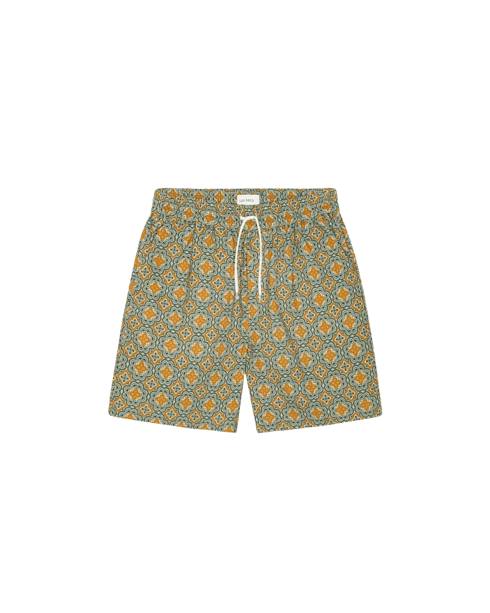 LES DEUX - Harry Arabesque AOP Shorts Vert algue - Lothaire