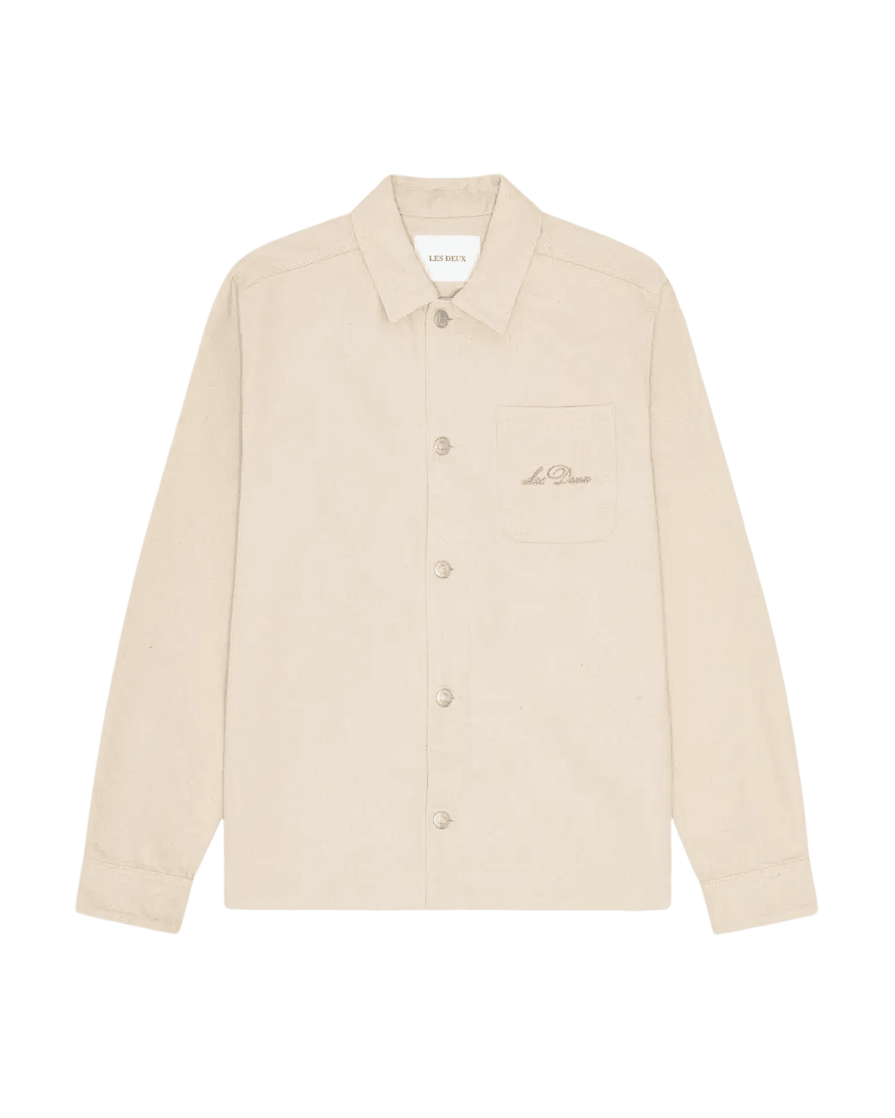 LES DEUX - Layton Faience Twill Overshirt Ivoire - Lothaire