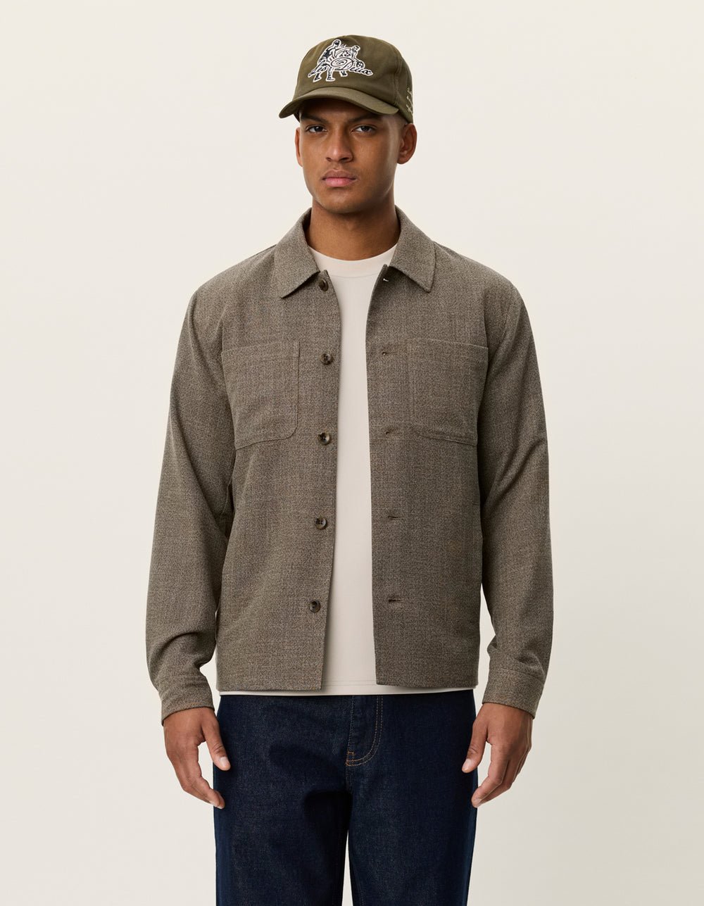 LES DEUX - Marseille Melange Jacket Marron mélangé - Lothaire