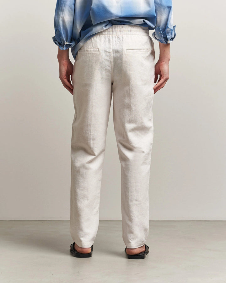 LES DEUX - Patrick Heavy Linen/Cotton Pants Blanc crème - Lothaire