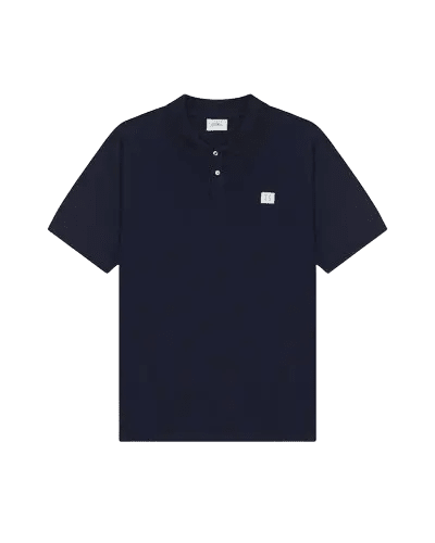 LES DEUX – Polo en maille piquée Bleu marine - Lothaire