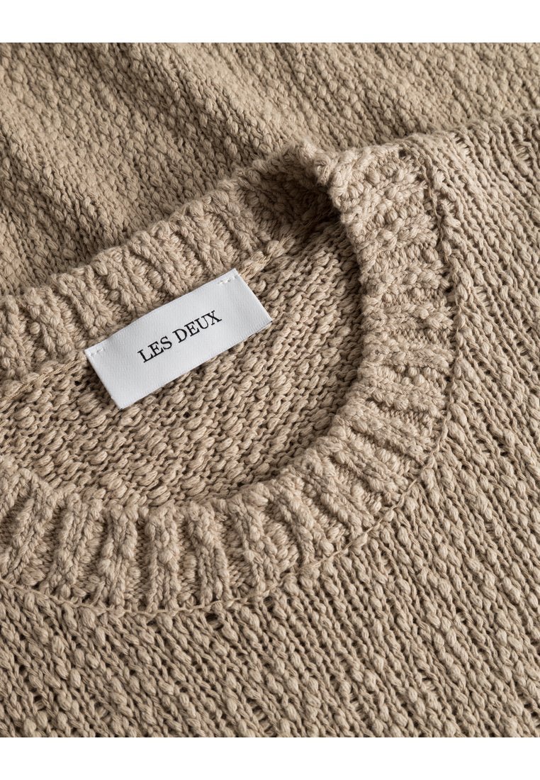 LES DEUX - Pull Errol Roundneck Beige - Lothaire
