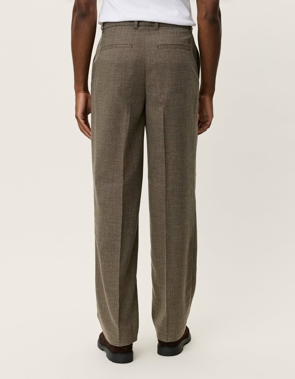 LES DEUX - Randall Melange Suit Pants Marron mélangé - Lothaire