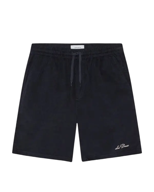 LES DEUX – Short en velours côtelé Bleu nuit foncé