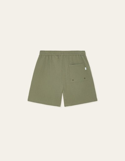 LES DEUX - Stan Seersucker Swim Shorts Vert sauge - Lothaire