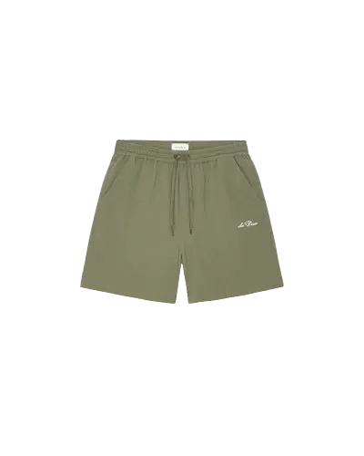LES DEUX - Stan Seersucker Swim Shorts Vert sauge - Lothaire