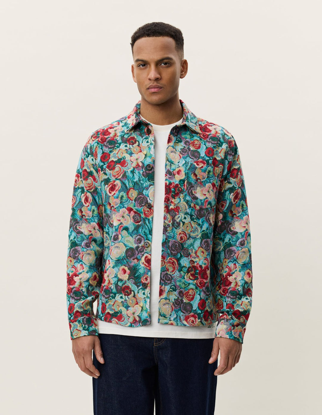 LES DEUX – Surchemise jacquard Bouquet Multicolore - Lothaire