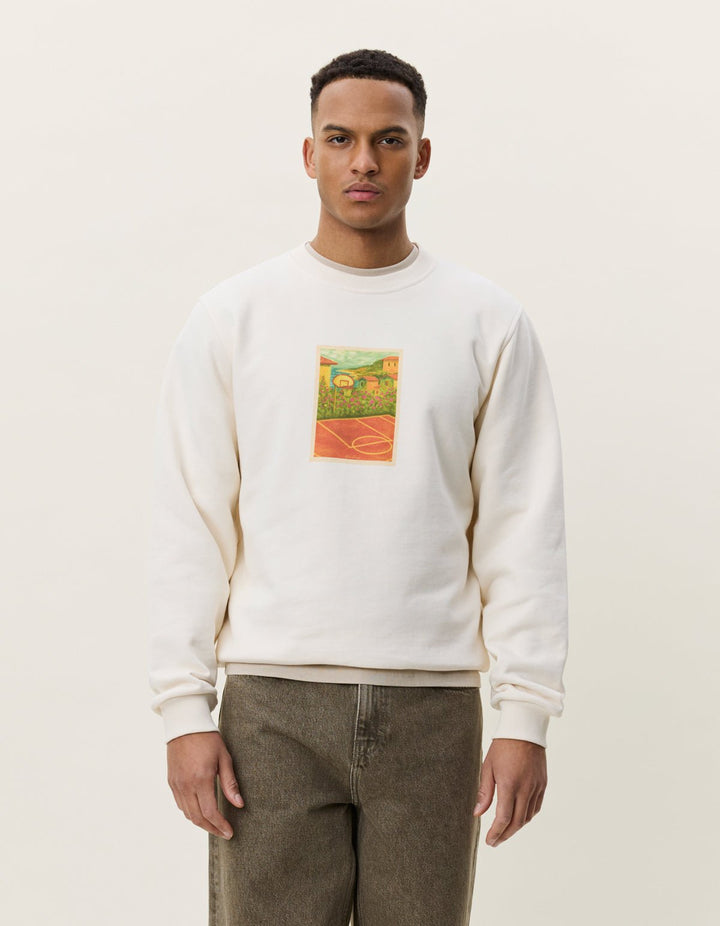LES DEUX - Sweatshirt Court Ivoire clair - Lothaire