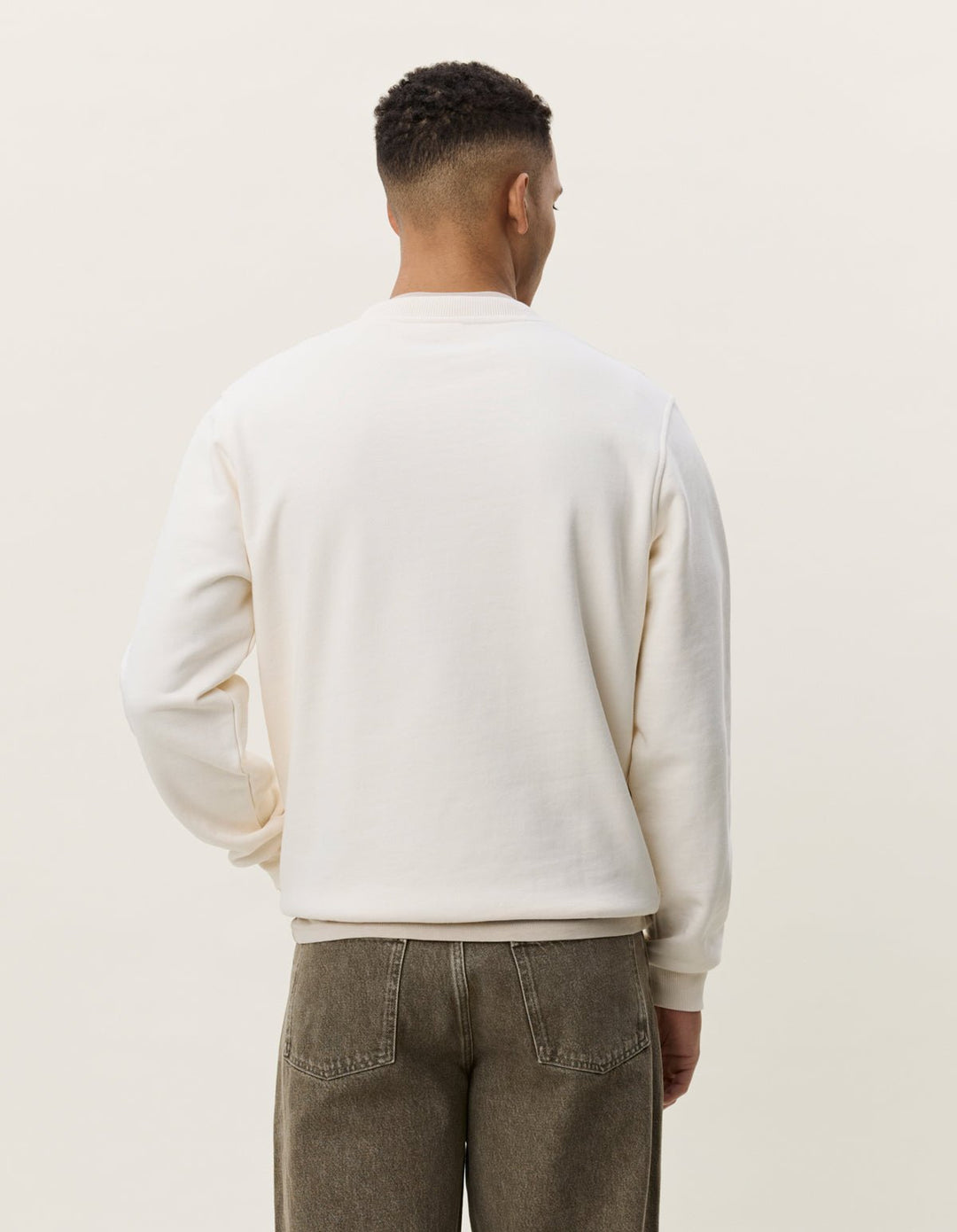 LES DEUX - Sweatshirt Court Ivoire clair - Lothaire