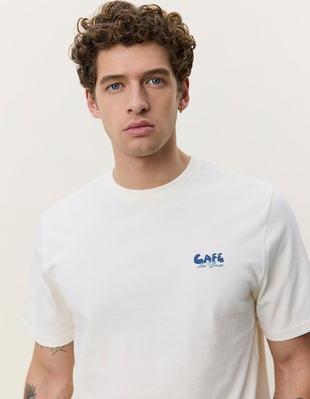 LES DEUX - T-shirt Café Ivoire clair - Lothaire