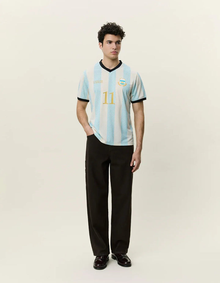 LES DEUX - T-Shirt Sol Jersey Bachelor button blue - Lothaire
