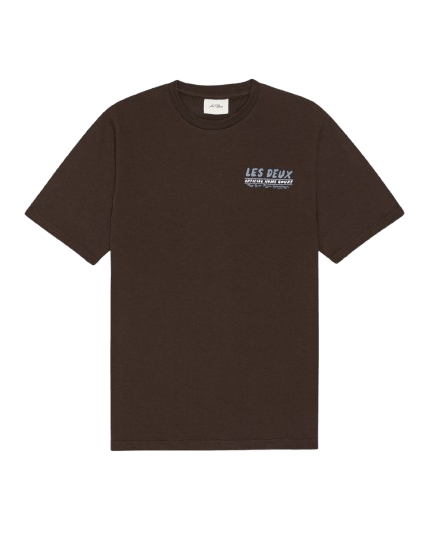 LES DEUX - T-Shirts Record Marron foncé - Lothaire