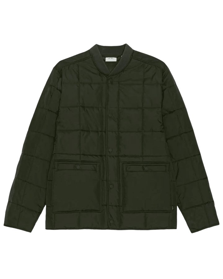 LES DEUX - Veste bomber matelassée Vert résine - Lothaire