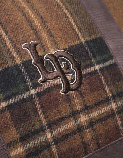 LES DEUX - Wesam Check Weekend Bag Marron tartan - Lothaire