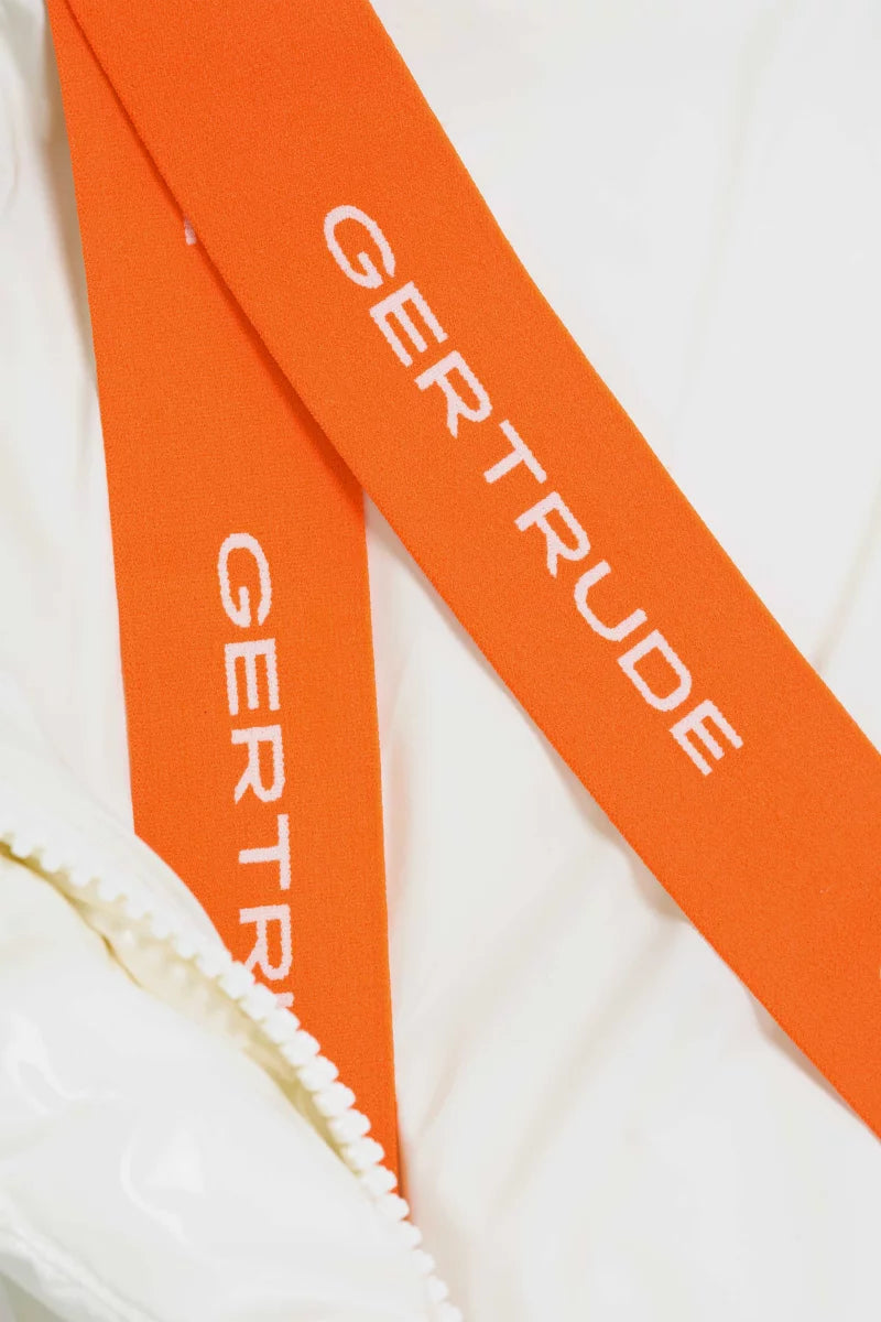 GERTRUDE - Doudoune Lilibright courte glossy Blanc Crème