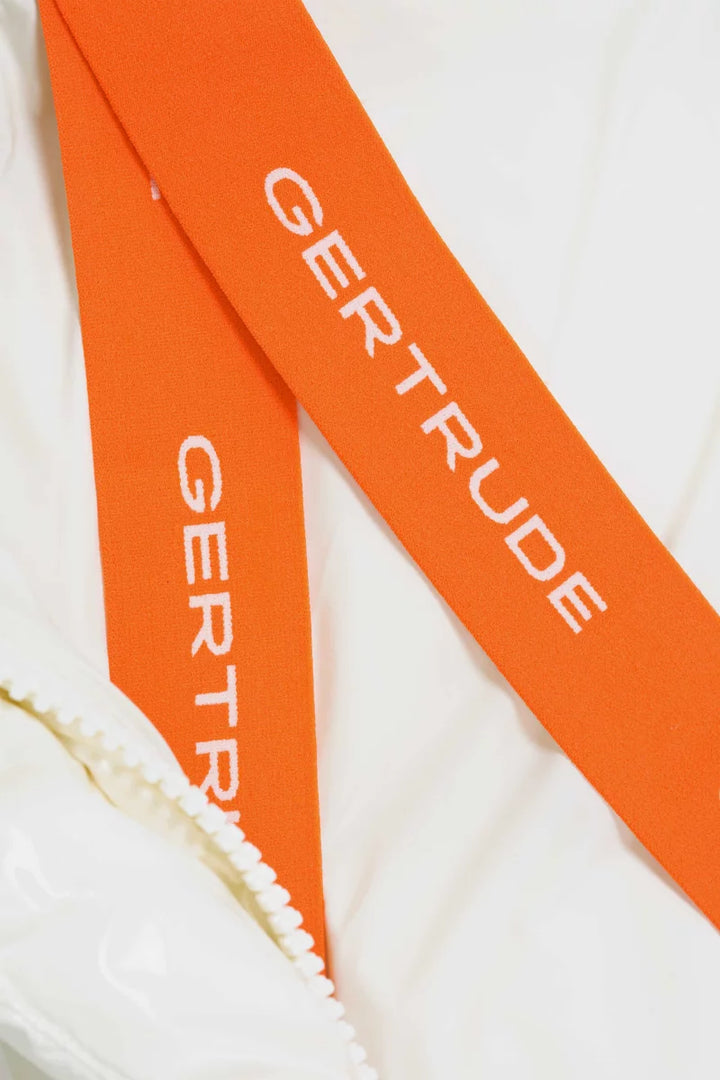 GERTRUDE - Doudoune Lilibright courte glossy Blanc Crème