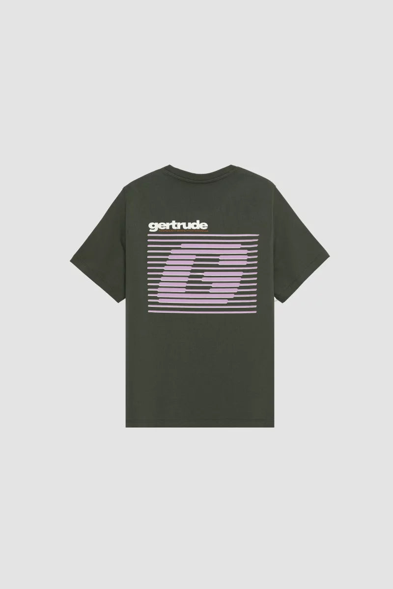GERTRUDE - T-shirt Litleonstrip col rond Vert clair