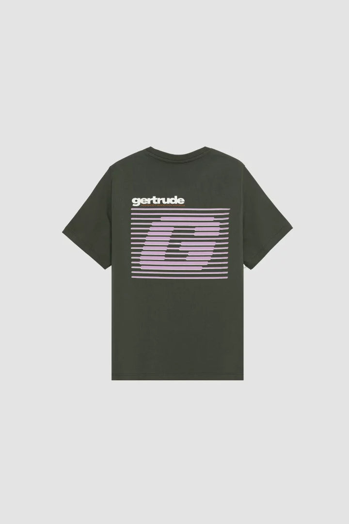 GERTRUDE - T-shirt Litleonstrip col rond Vert clair