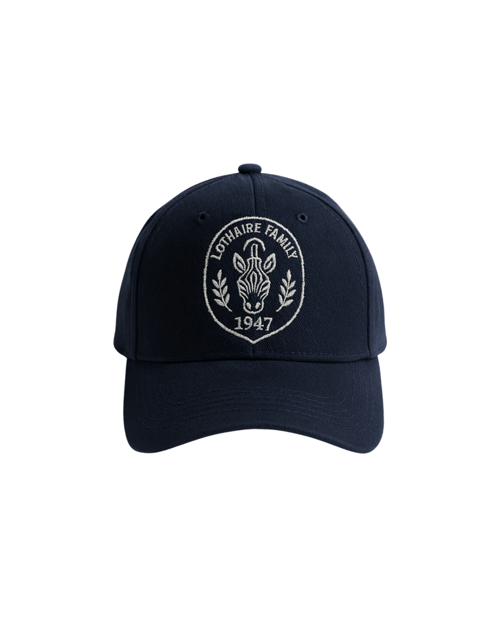LOTHAIRE - Casquettes - lof patch marine broderie blanche - Lothaire