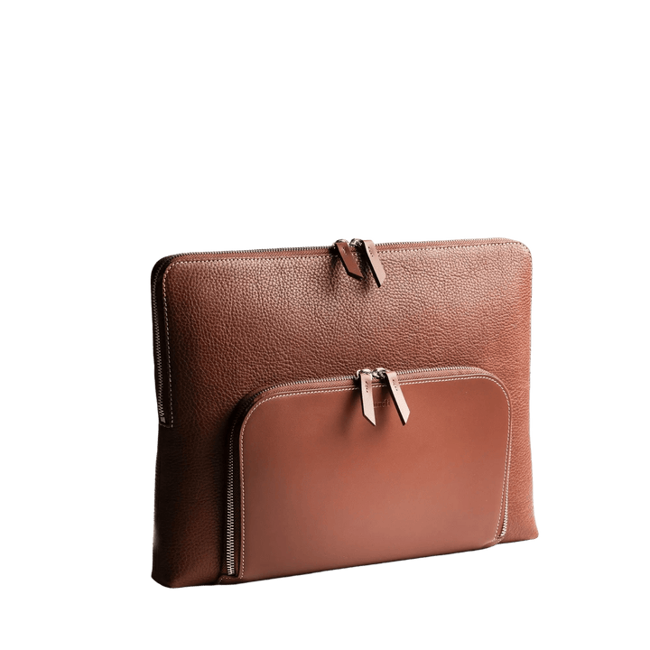 Lundi Paris - ANNA Cognac | Pochette ordinateur en cuir - Lothaire