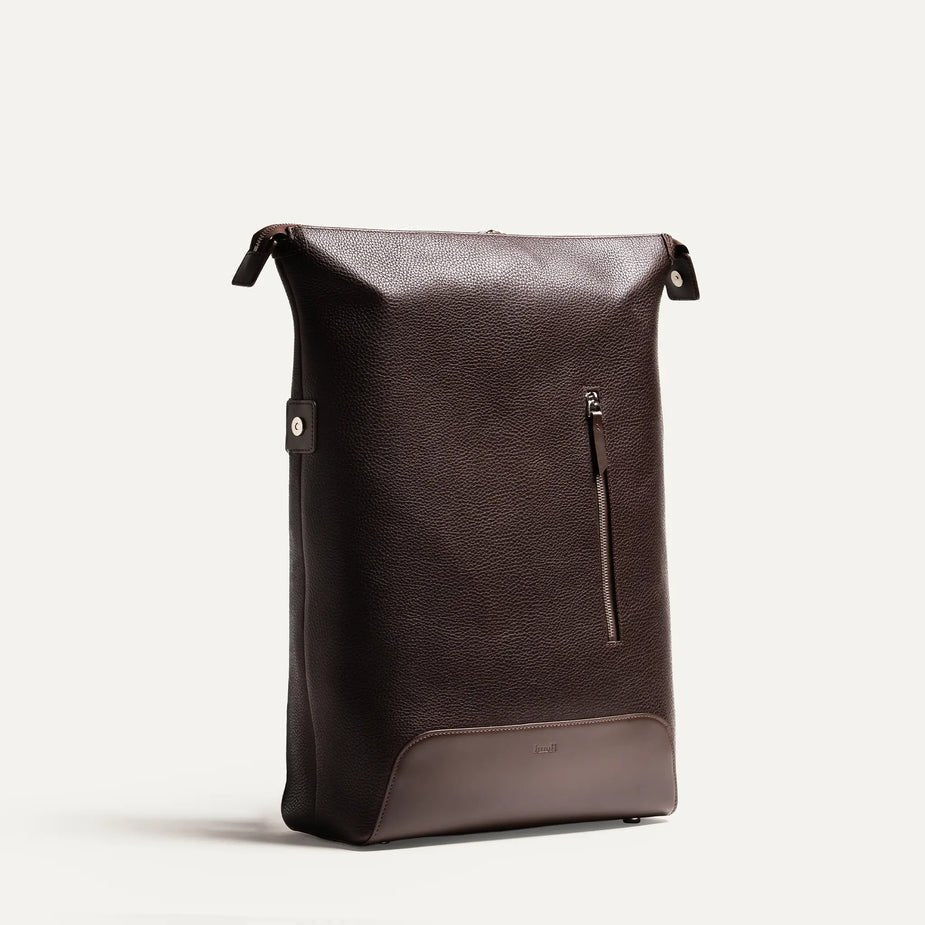 LUNDI PARIS - Sac à dos ROMEO en cuir Marron - Lothaire
