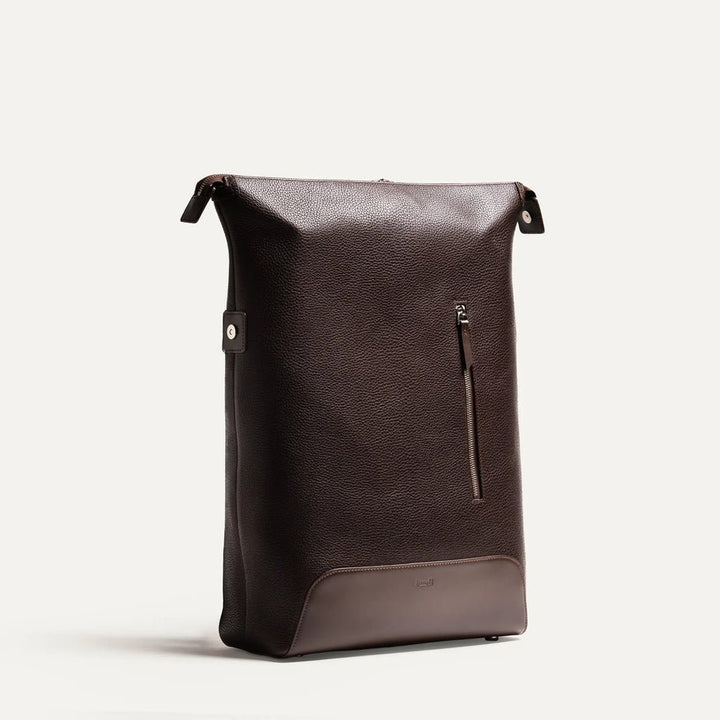 LUNDI PARIS - Sac à dos ROMEO en cuir Marron - Lothaire