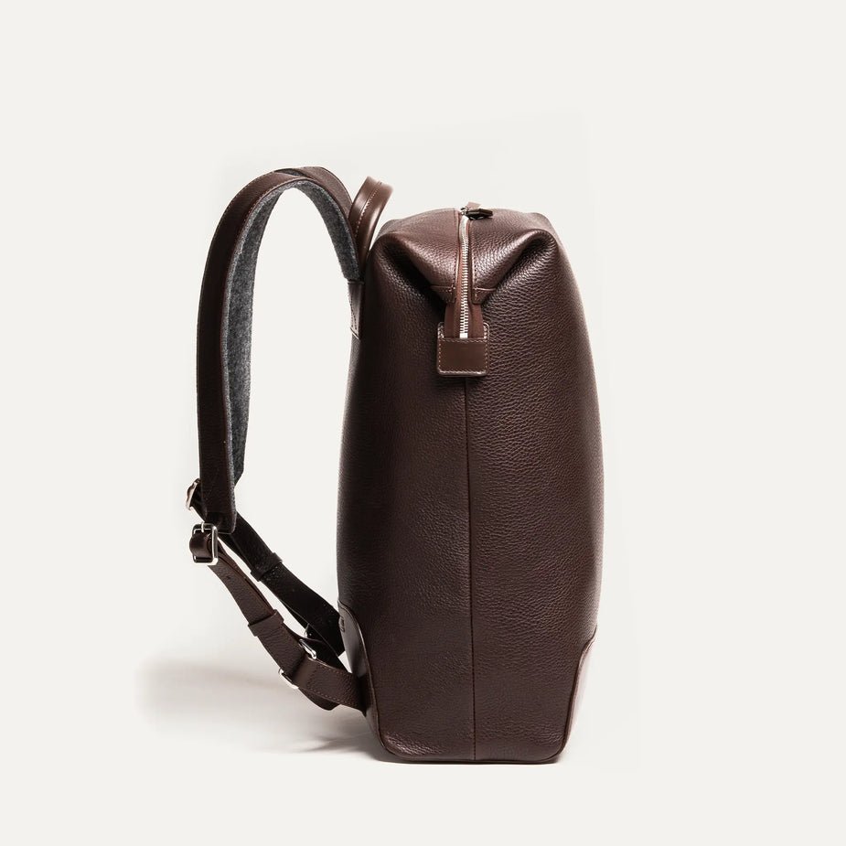 LUNDI PARIS - Sac à dos ROMEO en cuir Marron - Lothaire