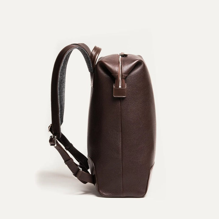 LUNDI PARIS - Sac à dos ROMEO en cuir Marron - Lothaire