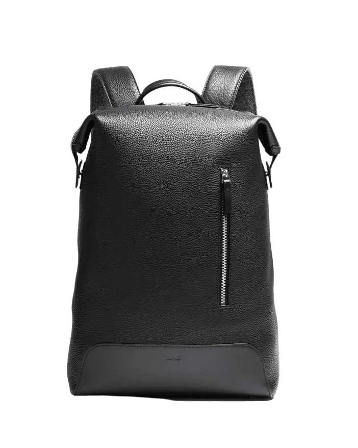 LUNDI PARIS - Sac à dos ROMEO en cuir Noir - Lothaire