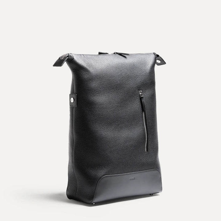 LUNDI PARIS - Sac à dos ROMEO en cuir Noir - Lothaire