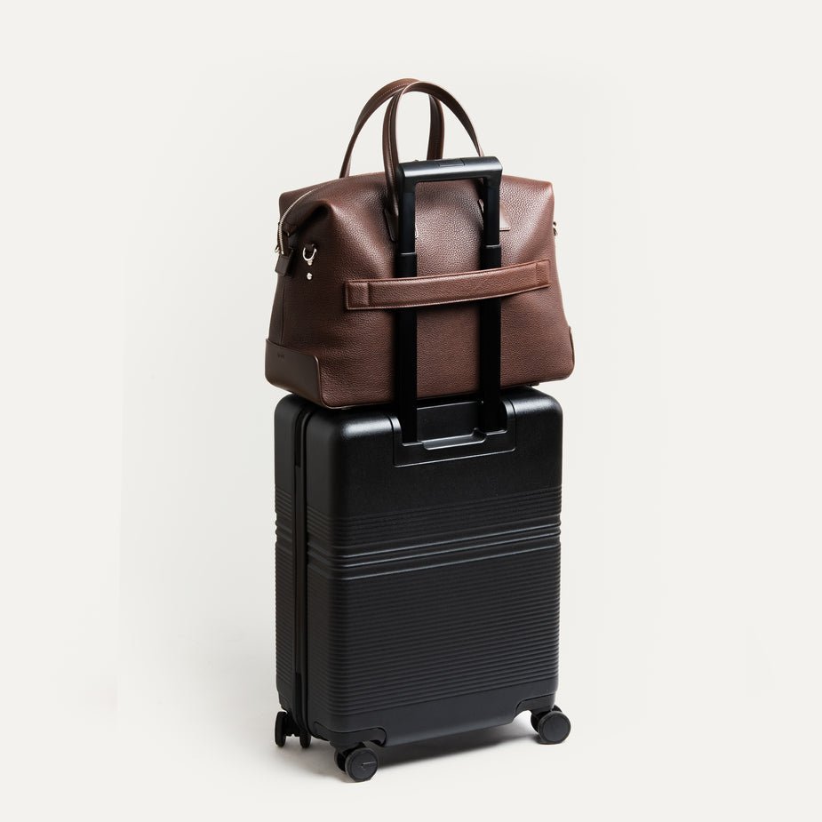LUNDI PARIS - Sac de voyage WESLEY 48 heures Cuir grainé Marron - Lothaire
