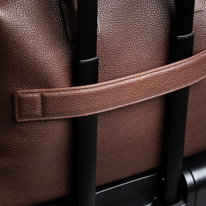 LUNDI PARIS - Sac de voyage WESLEY 48 heures Cuir grainé Marron - Lothaire
