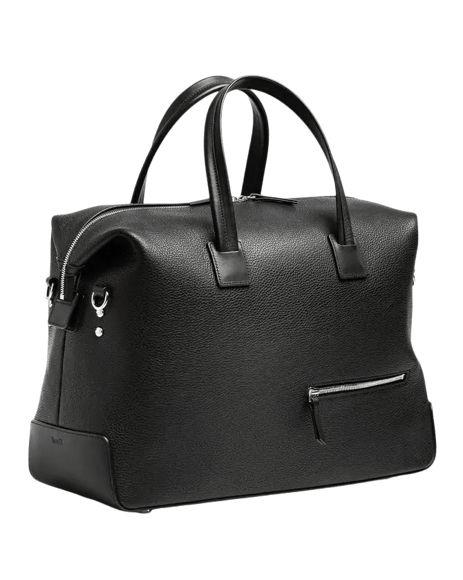 LUNDI PARIS - Sac de voyage WESLEY 48 heures Cuir grainé Noir - Lothaire