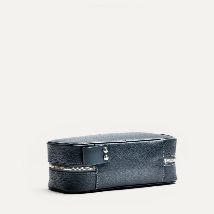 LUNDI PARIS - Trousse de toilette cuir CLARA Marine - Lothaire