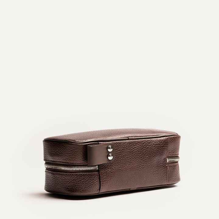 LUNDI PARIS - Trousse de toilette cuir CLARA Marron - Lothaire