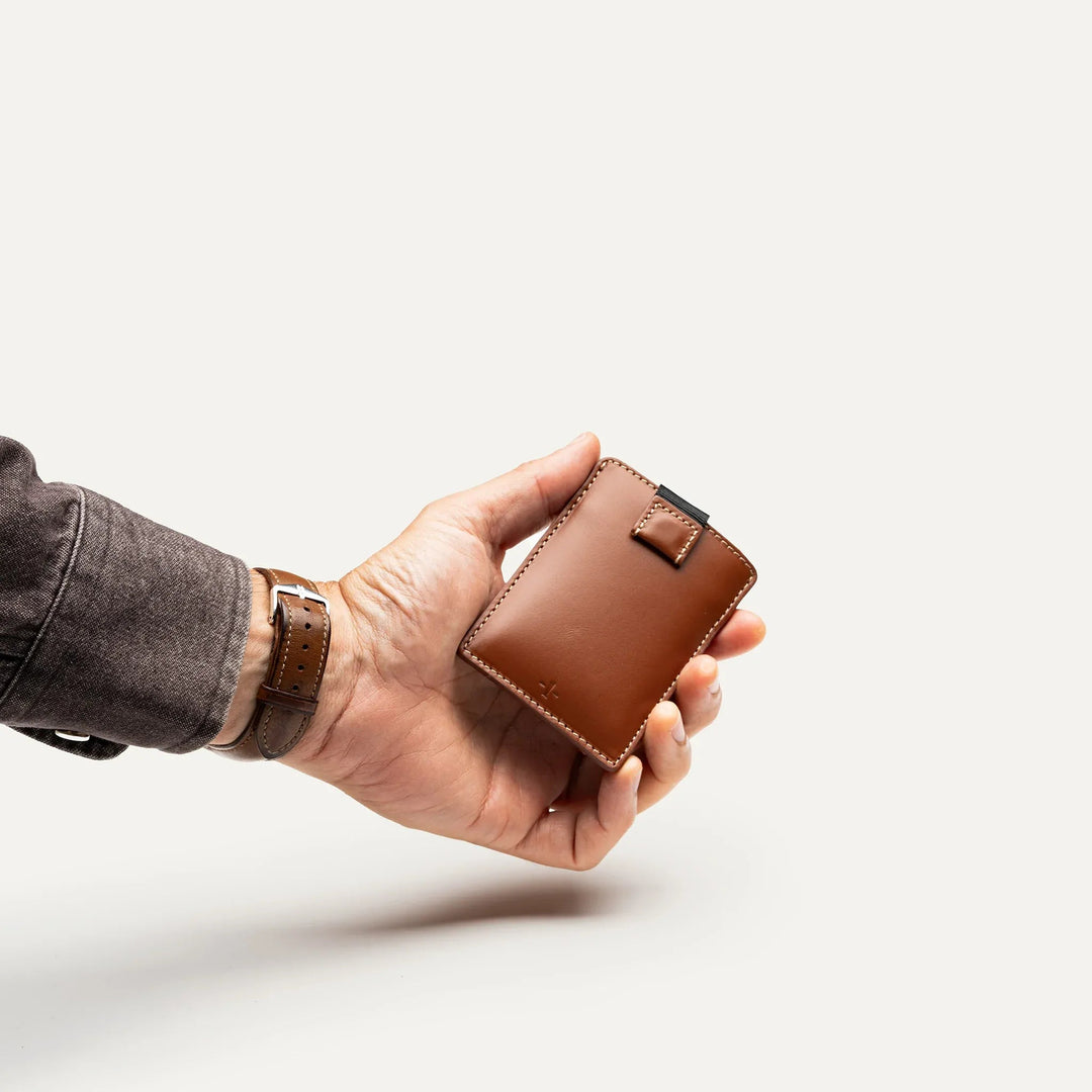 LUNDI - Porte - cartes compact en cuir LOUIS - COGNAC - Lothaire