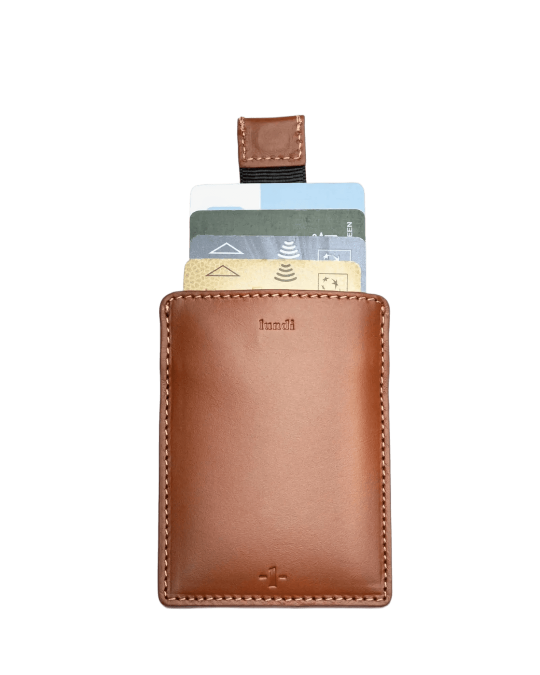 LUNDI - Porte - cartes compact en cuir LOUIS - COGNAC - Lothaire