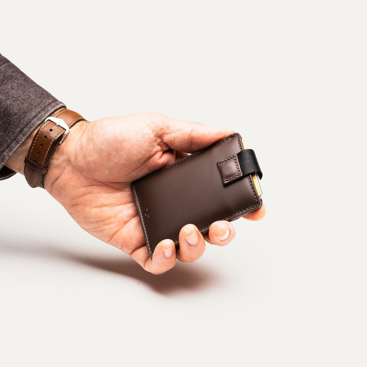 LUNDI - Porte - cartes compact en cuir LOUIS - MARRON - Lothaire