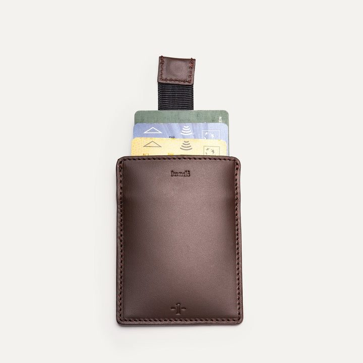 LUNDI - Porte - cartes compact en cuir LOUIS - MARRON - Lothaire
