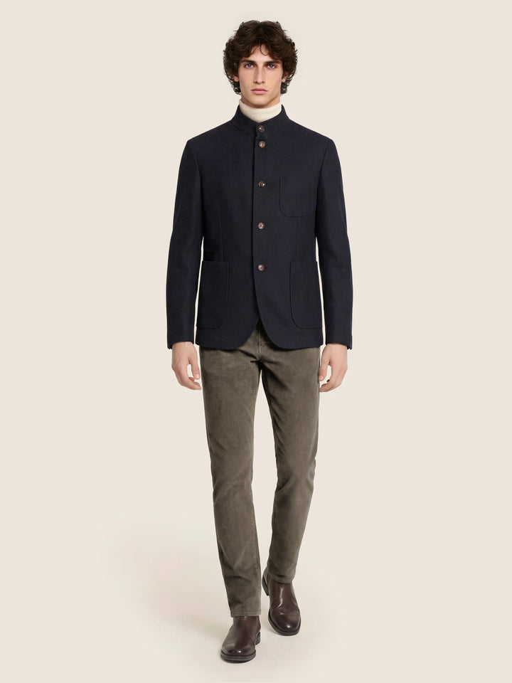 JACOB COHËN - Pantalon Bard Regular-Slim en velours côtelé stretch Taupe