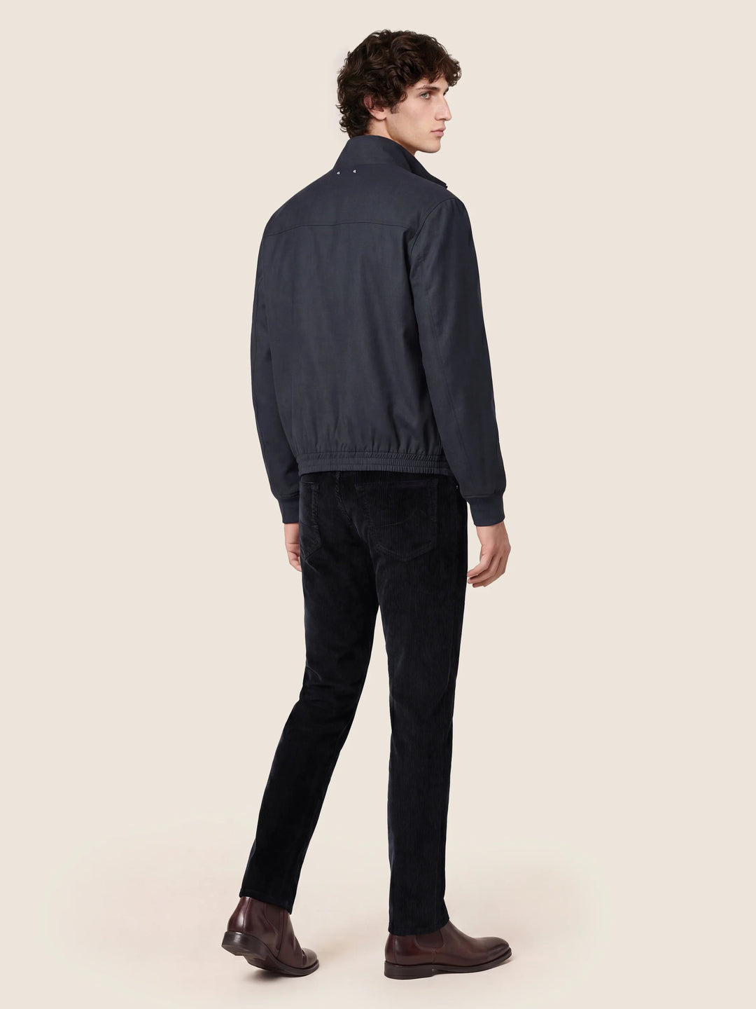 JACOB COHËN - Pantalon Bard Regular-Slim en velours côtelé Bleu marine