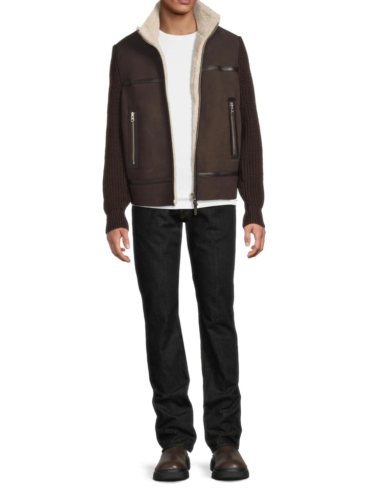 MACKAGE - Manteau hybride Jonathan Café - Lothaire